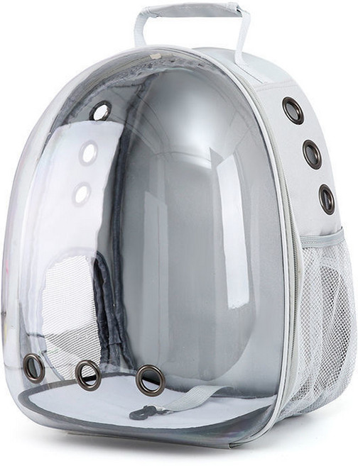 Somang 반려동물 우주 캡슐 백팩 투명 고양이 이동가방 소형견 외출가방, 1개, 그레이