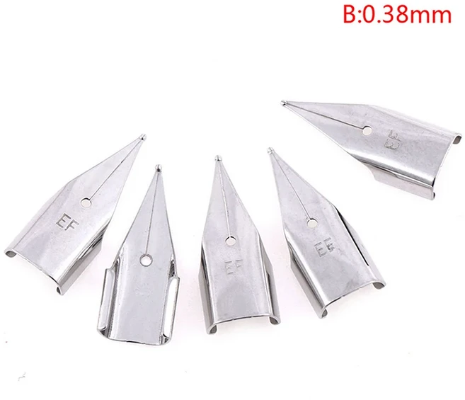 5개 레트로 딥티핑 EF/M/G/E 펜촉 만년필 부품 사무실 연습용품 액세서리 필기구 액세서리, 09 5PCS A3-EF