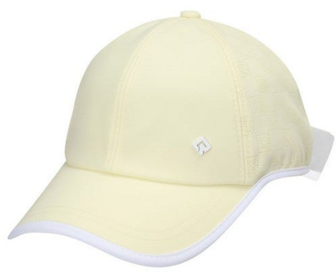 레노마골프(NC유성점) 여성 여름 로고 패턴 메쉬 리본 육각캡 RWACO6805, YELLOW