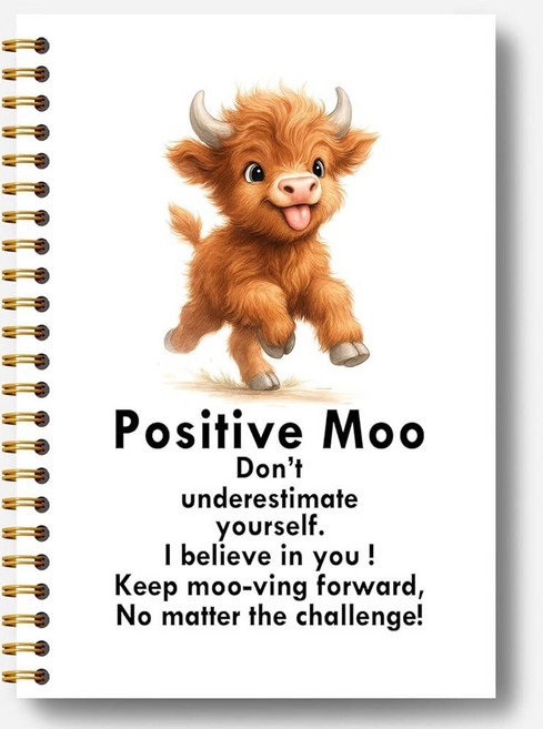 Guymn Autism Highland Cow 노트 자폐 엄마 선물 저널 Neurovarious ASD 인식 수용 하드커버 나선형 노트 여성용 하이랜드 소 선물 14.9, Section 19