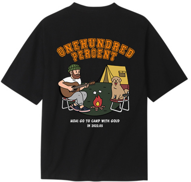 OHP X MOAI 작품을 입는다 남여공용 면100% 반팔티 시리즈