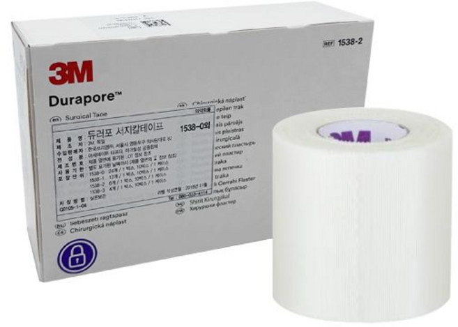 3M 듀라포면실크반창고백색 1538-26롤 듀라포어 3