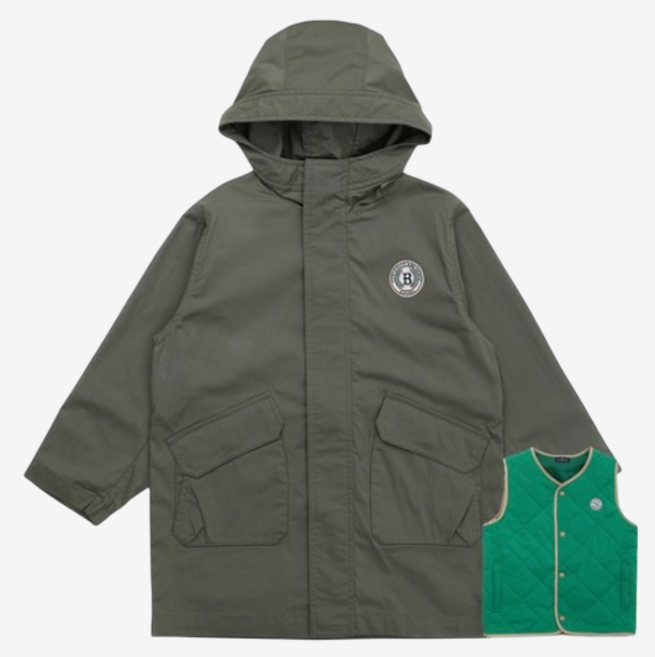 블루독 아동용 립스탑라이닝 내피 조끼 + 점퍼 세트