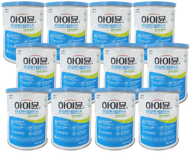 일동후디스 하이뮨 프로틴 밸런스 면역케어, 304g, 12개