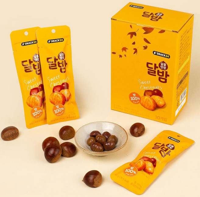 에잇 건강간식 달콤맛밤 달밤 1개입, 40g, 30개