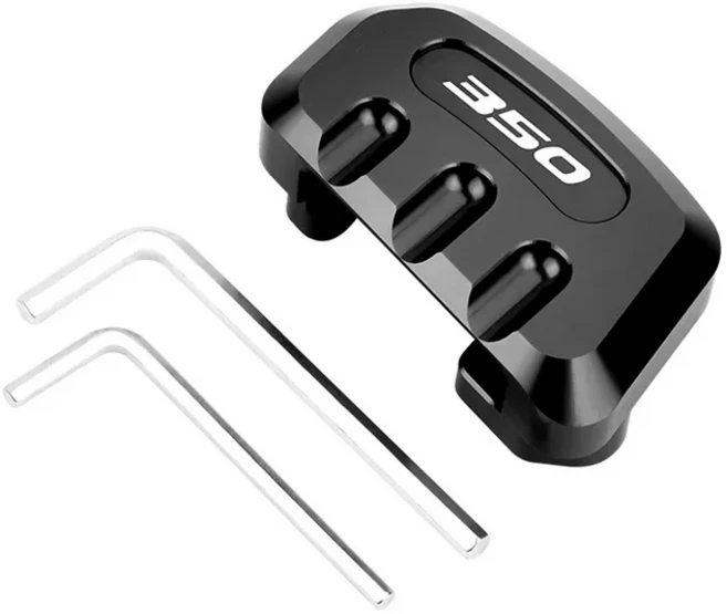 혼다 Forza/NSS FORZA350 300 250 오토바이 센터 마운트 풋 사이드 스탠드 확장 확대기 패드 액세서리, 01 350-Black, 1개