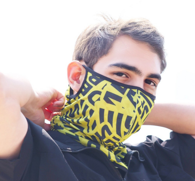 국내생산 러너핏 귀걸이 쿨 남자 스포츠 여름 워머, 넥게이터 크루옐로우