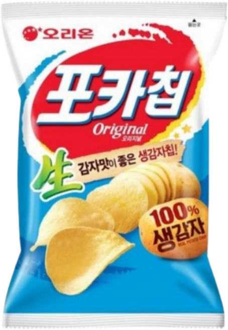 오리온 포카칩 오리지널 감자칩, 50g, 2개