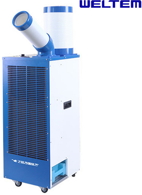 웰템 산업용 에어컨 실외기없는 이동식 업소용 공업용 에어콘 1구 2구 3구, 2_1구 WPC-2000