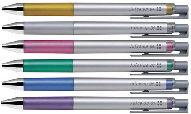 (JKMTR)파이롯트 쥬스업 노크식 젤잉크 중성펜 및 리필심 0.3 0.4 mm, 1개, 0.4mm메탈블루