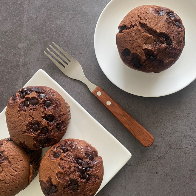 [숲베이커리] 초코머핀 쌀로만든 초코칩 콕콕 건강한 빵 제과 촉촉한 디저트, 1개, 60g