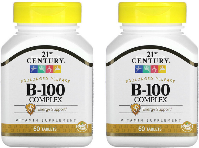 21st Century B-100 Complex 21세기 센트리 비타민 콤플렉스 60정 2팩, 2개