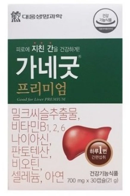 대웅생명 가네굿 프리미엄700mg 30캡슐*3박스, 90정, 1개 - 쿠팡