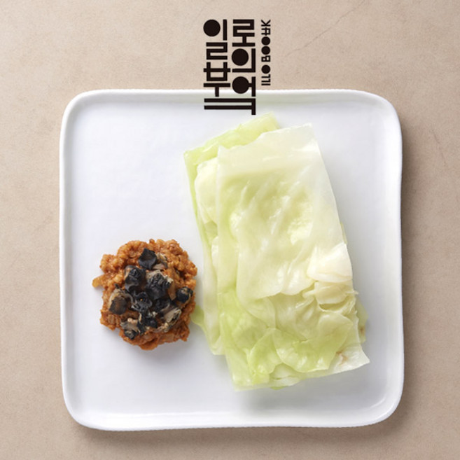 [작심밀도]일로의부엌 양배추 숙쌈과 우렁보리쌈장세트 270g, 1개