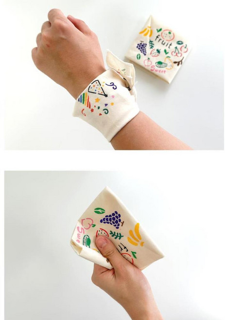 지구 환경보호 생활 실천방법 체험 만들기 무지 손수건 5p 미술놀이추천 신나는 교육교구, 손수건(무지)+스텐실(소)