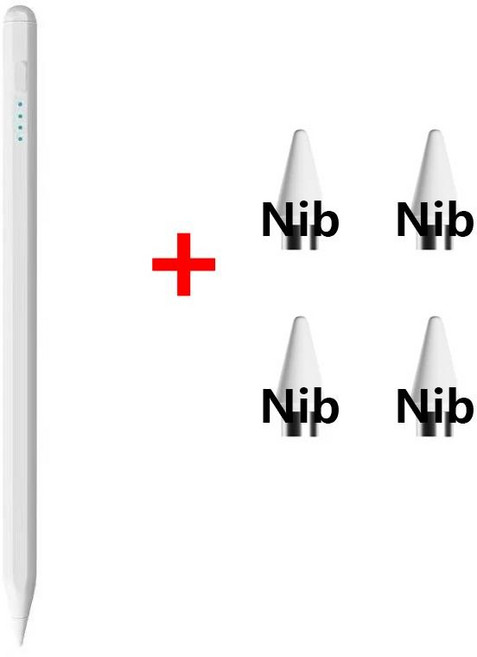아이패드 미니용 스타일러스 펜 범용 필기 용량성, 03 whitestylusPen4Nibs, 1개