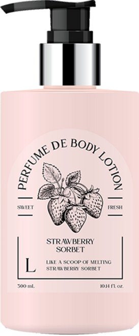 핑크로사 퍼퓸 바디로션 추천 스트로베리 소르베 향좋은바디로션 딸기향, 1개, 300ml