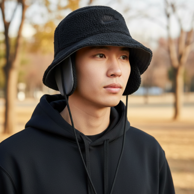 나이키 버킷햇 뽀글이 플리스 털모자 AFX 에이펙스 겨울모자 벙거지모자 남녀공용 방한 커플