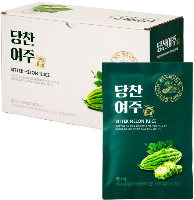 유기농 당찬 여주즙, 60ml, 30개