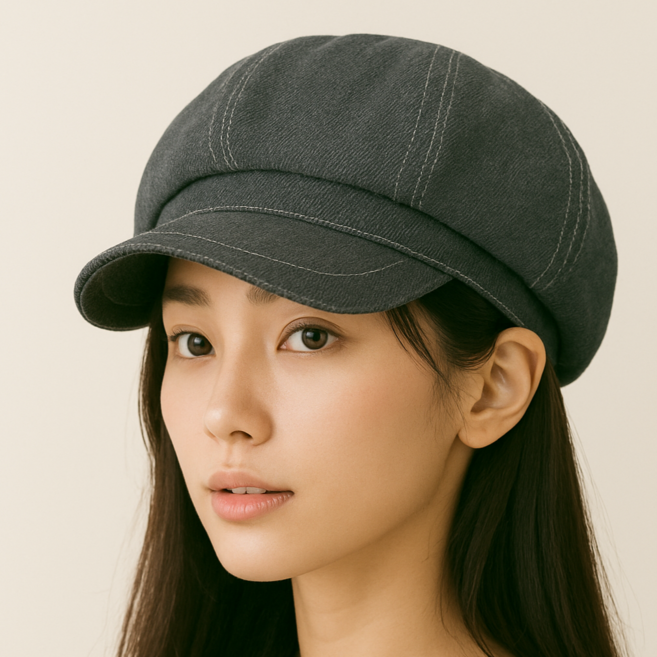 [모장 A09] 데님 뉴스보이 헌팅캡 y2k모자