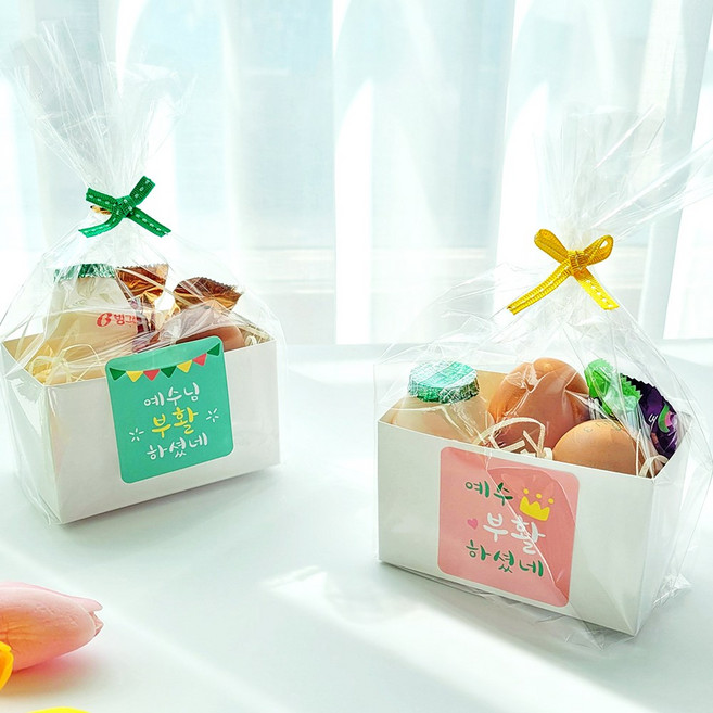 [물가] 부활절 포장 세트_예수부활하셨네_6p, 혼합색상, 1세트