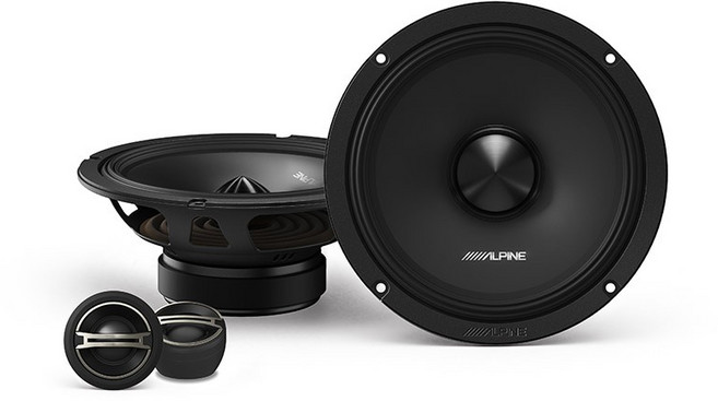 台灣總經銷【ALPINE】DM-65C 6.5"兩路分體揚聲器, 1個