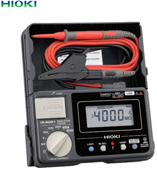 히오키 절연저항계 디지털 저항측정기 메가옴 하이테스터 IR4051-10, 1개