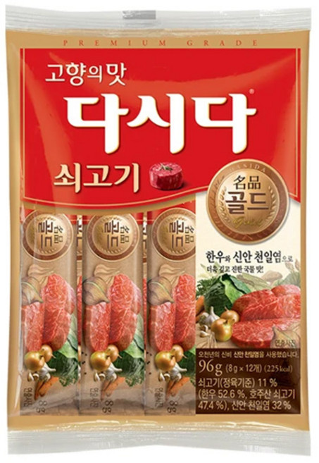 다시다 골드 쇠고기, 96g, 4개