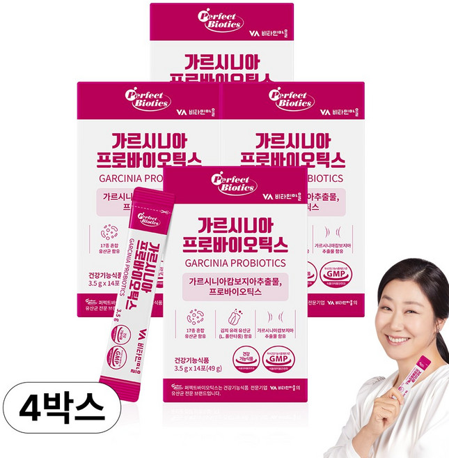 퍼펙트바이오틱스 가르시니아 프로바이오틱스 14p, 49g, 4개