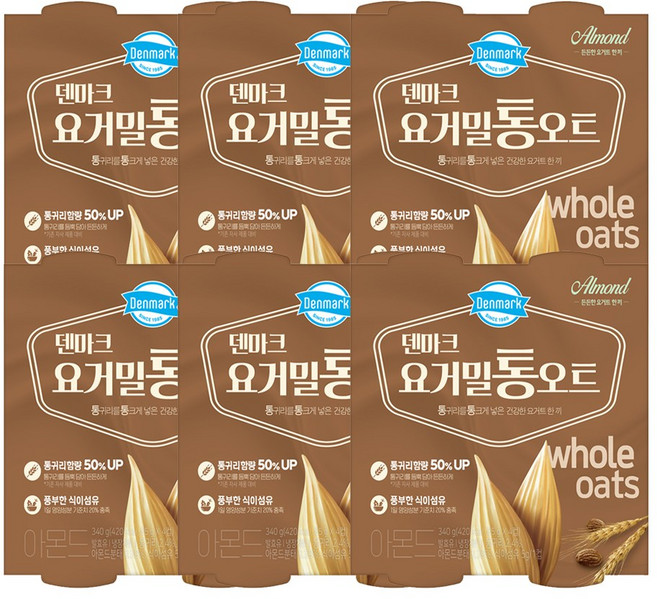 덴마크 요거밀 통오트 아몬드, 85g, 24개