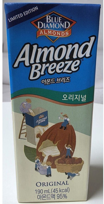 매일유업 블루다이아몬드 아몬드 브리즈 오리지널, 190ml, 24개