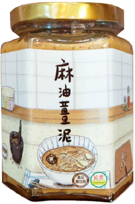 美福行 麻油薑泥 嚴選薑研磨, 1個, 麻油薑泥250g