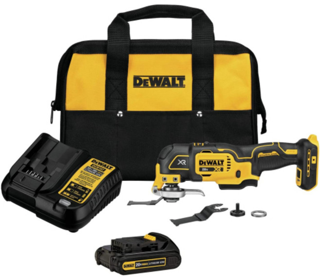 디월트 멀티커터 만능커터 세트 브러시리스 20V DEWALT DCS356C1, 1세트