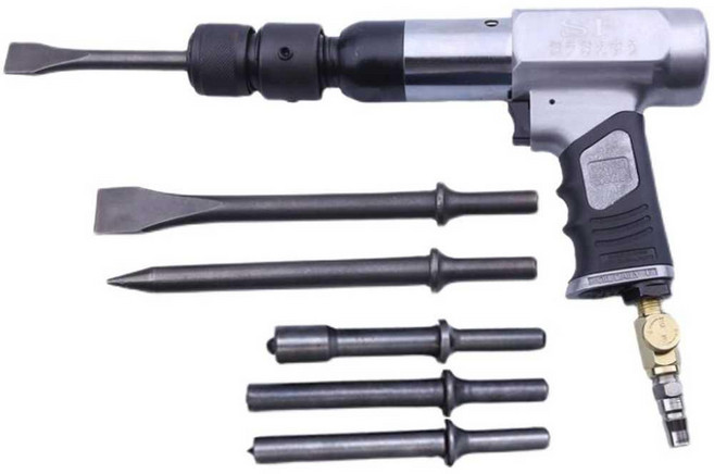 콘크리트 치핑기 공압 해머 치퍼 함마 전동끌, 8. 250+리벳+자동잠금헤드(선물팩0, 1개