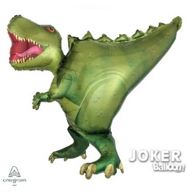 JOKER BALLOON 恐龍系列鋁箔氣球 侏羅紀造型氣球, 1個, 36吋 3D霸王龍氣球1個, 36吋3D霸王龍