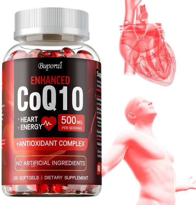 Buporai ENHANCED CoQ10 500mg 軟膠囊 促進心臟健康與能量生產, 60組