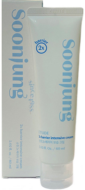 에뛰드 순정 2x 베리어 보습 크림 60ml (리뉴얼), 1개