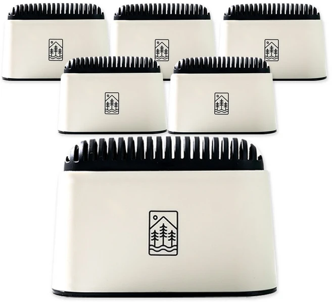 솔향 가득 냉장고 냉동실 탈취제 리얼 숯 야자활성탄 냄새제거, 6세트, 60g - 쿠팡