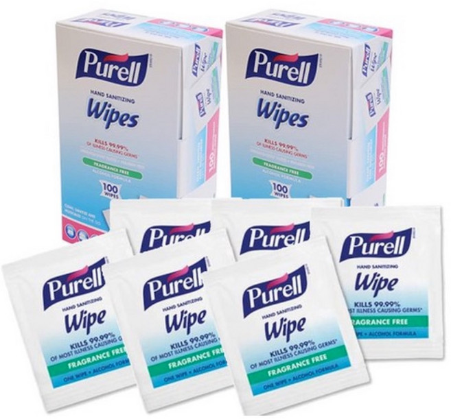 퓨렐 9022-10 Hand Sanitizing Wipes 손소독티슈 200매 개별 박스 포장