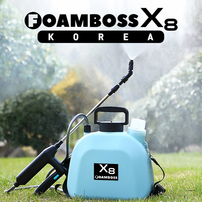 2배 배터리 전동분무기 원예 농약 분무기 농약 살포기 농업용 방역용 5리터 / 8리터, X8, 1개