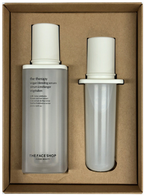 더페이스샵 더테라피 비건 블렌딩 에센스 본품 + 리필 세트 (50ml+50ml), 1개, 50ml