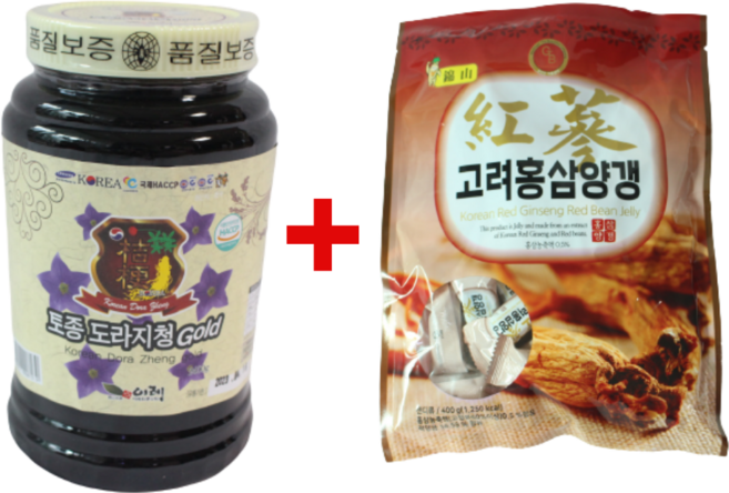 이레식품 토종도라지청GOLD 2400g+홍삼양갱400g, 1개
