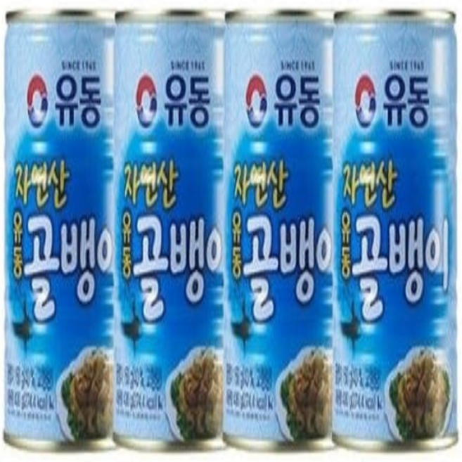 유동 업소용 투다리 깡통 왕 을지로 골뱅이 탕 통조림 캔 자연산 골뱅이 400g