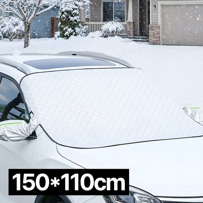 디심플 겨울 자동차 차량 앞유리 덮개 커버 성에방지커버, 150*110cm, 1개
