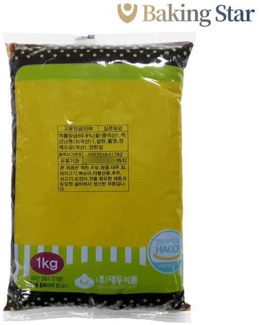 대두식품 고운통팥앙금 55m 적앙금 1kg 도너츠 양갱 붕어빵, 1개