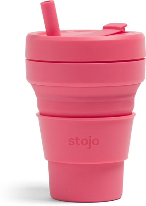 스토조 실리콘 빨대 텀블러 473ml, 피오니, 1개