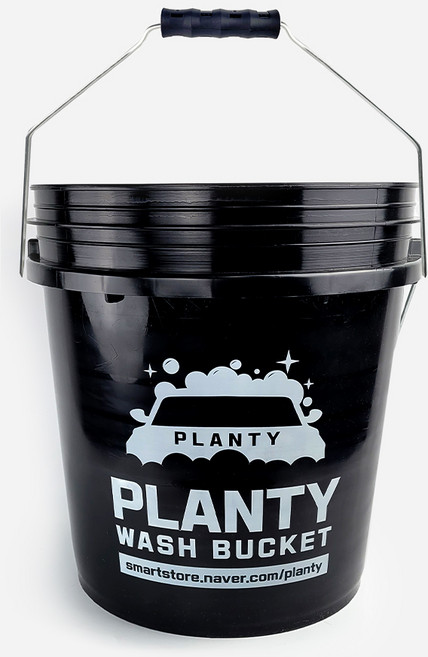 월드크린 플렌티 세차 버킷, 18L, 블랙