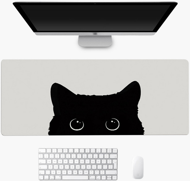 감성픽 고양이 캐릭터 키보드 마우스 패드, A타입, 1개