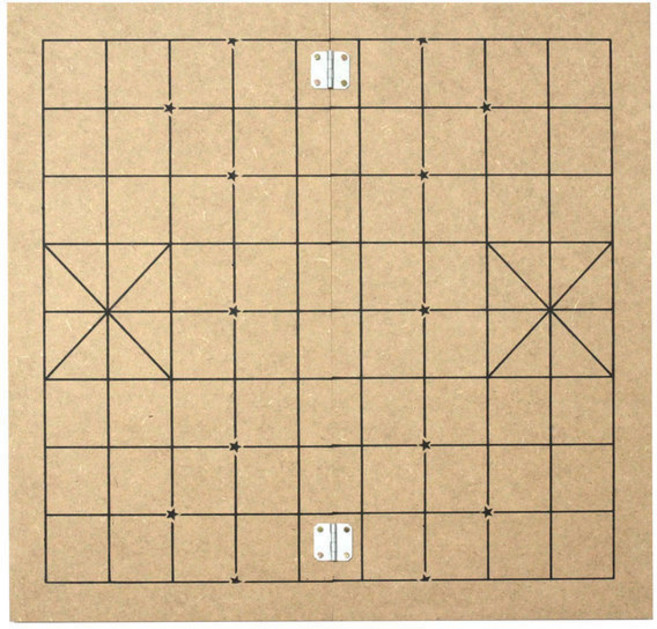 인효 바둑판 보급형 벌크 두께 1cm 장기판 경첩바둑판 양면 바둑판 접이식, 1개