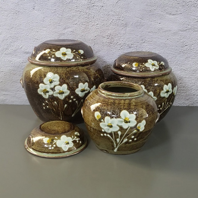 미니 옹기 현관 소금항아리 소금단지 장독대 된장 양념 항아리, 1개